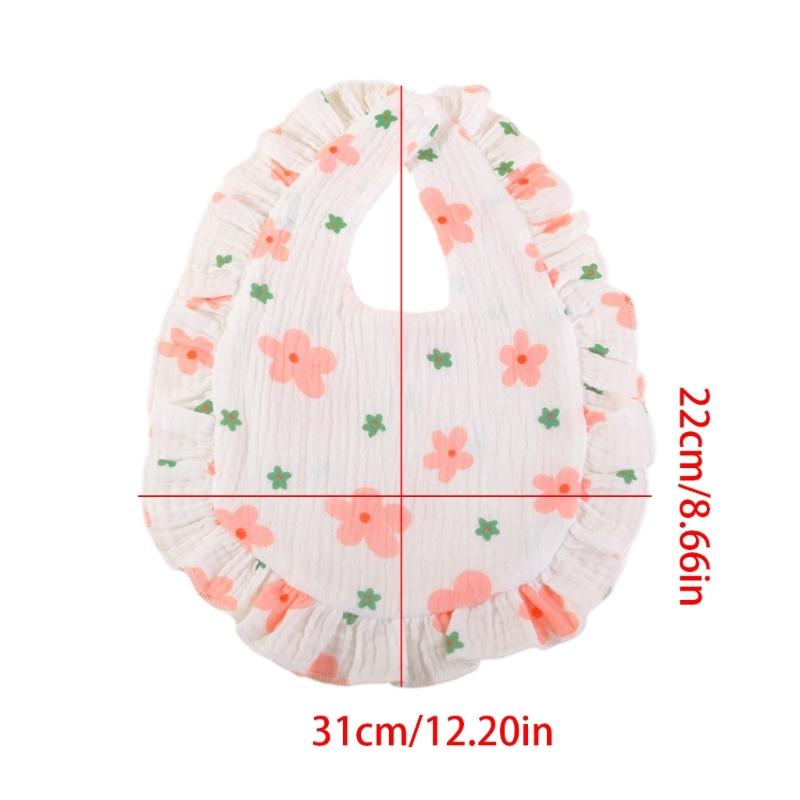 Lovely Baby Bibs Baby Drooling Bibs Cotton Bibs Unisex Baby Feeding Bibs Adjustable Teething Drooling Bibs 9x6-inch