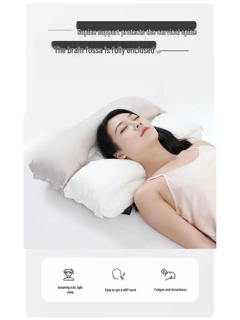 3-in-1 Detachable Double-Layer Cotton Neck Support Pillow