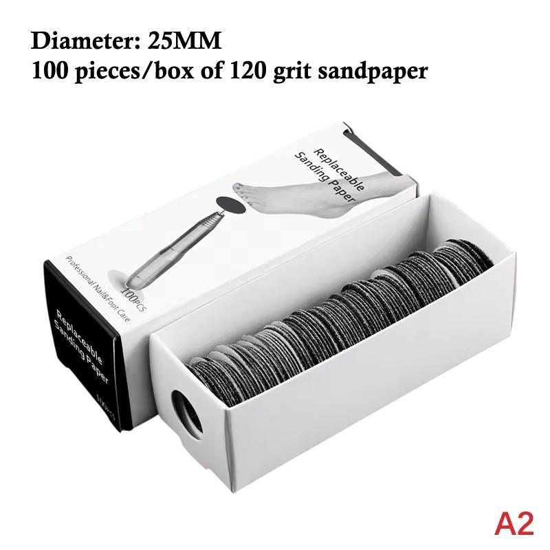 Replaceable Pedicure Disc Sandpaper Polishing Foot Dead Skin Calluse Remover File For Heels Callus Metal Electric Pedicure Tools