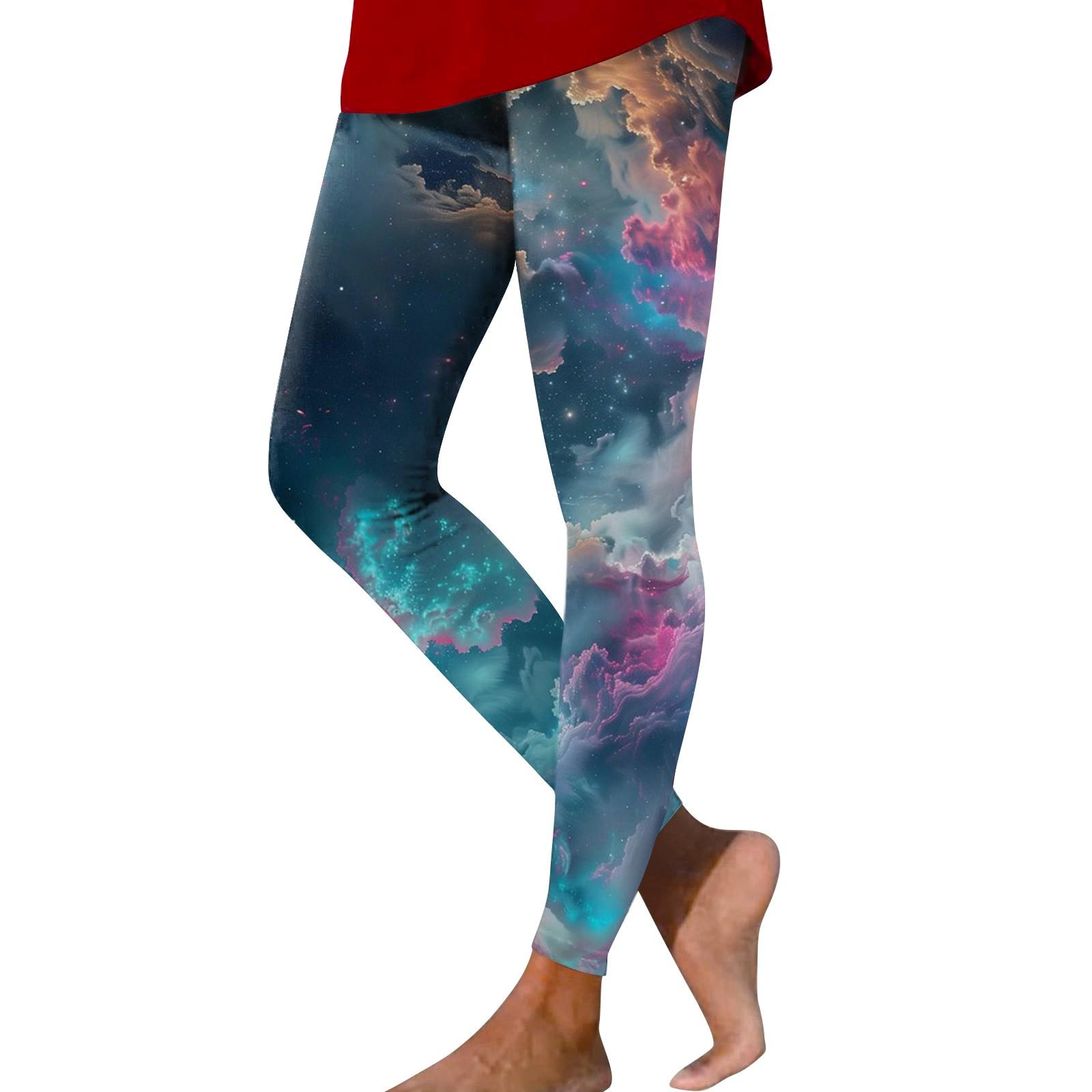 

Женские модные облегающие эластичные повседневные брюки для йоги с принтом и эластичной талией L