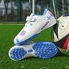 2025 New Children's Football Shoes Students Boys and Girls TF Broken Nails Velcro Women's Training Sneakers