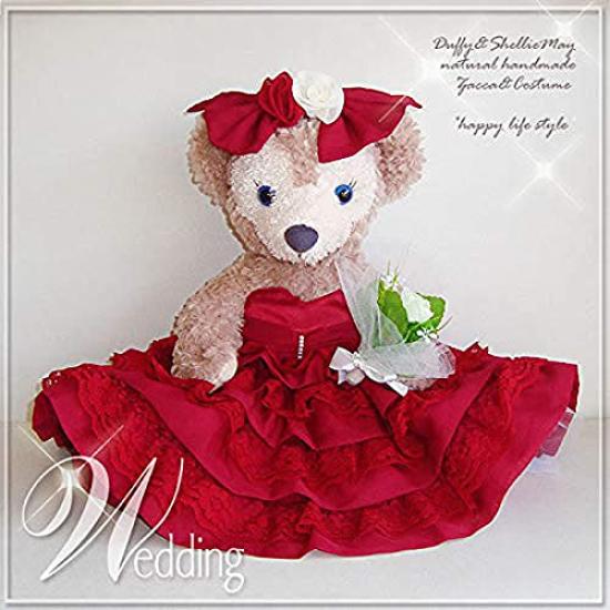 

Добро пожаловать Даффи ШеллиМэй Размер Винно-красный Свадебный 12а Медведь! Костюм, S, 43см, Платье,