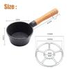Nonstick Mini Sauce Pan Small Soup Pot Milk Pan Wooden Handle Hot Oil Pan Butter Melting Pot Cooking Saucepan with Pour Spout