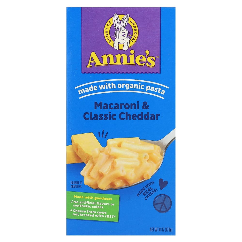 Annie s Homegrown Macaroni & Classic Cheddar, 170g (6oz)