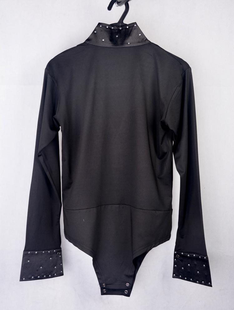 XISAA Pánské tričko s dlouhým rukávem na latinskoamerické tance