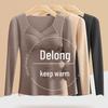 3901 Long-Sleeve Women's Warm V-Neck Tulle Top with One-Piece Cup