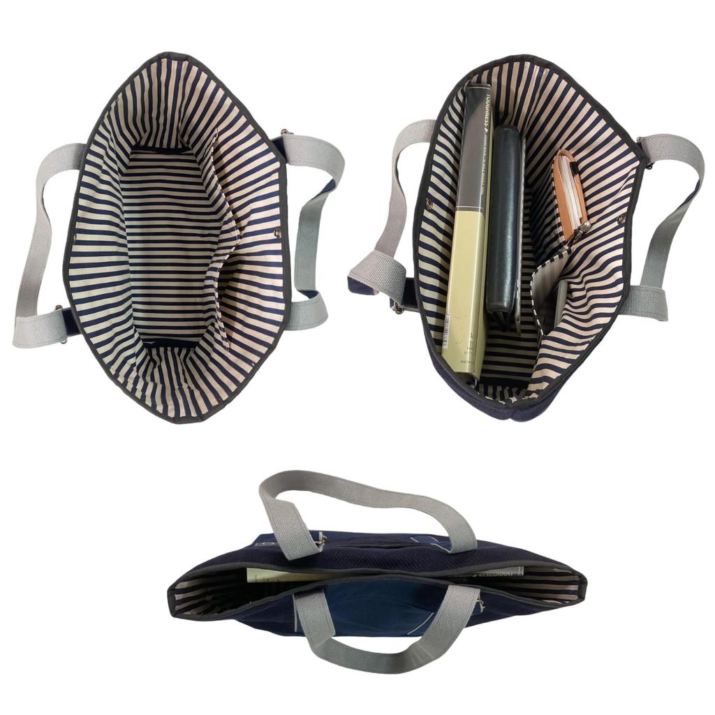 Colored Tote Made in Kendo Kimono Sashiko Bushu Indigo Colored Adjustable Shoulder x Handheld [Enliving Works] Bag, Japan, Women's, Men's, Fabric,