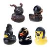 Entenfiguren Satanische Ente Punk Ente Death Rock Ente Lady Valentina Goth Girl Ente Satan Ente 1 Stück