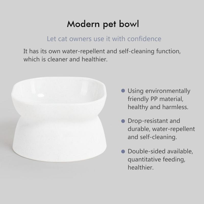 Elevated Non-Slip Pet Bowls For Cats Food Water Bowl Cats Bowl Pet Feeding Cats Dogs Feeder Neck Guard Stand