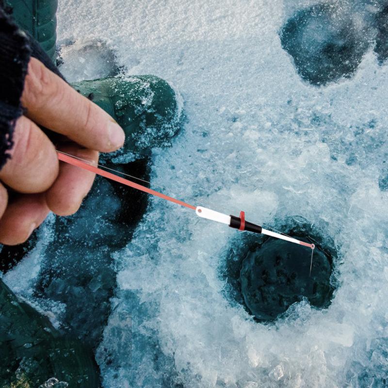 Mini Portable Plastic Ice Fishing Rod Detachable Replaceable Tip Winter Lure Fishing Rod Fishing Accessories