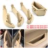 Black Beige Carbon Fiber Color Left Side Door Interior Inner Handle Pull Trim For BMW F25 F26 X3 X4 2011-2017 LH