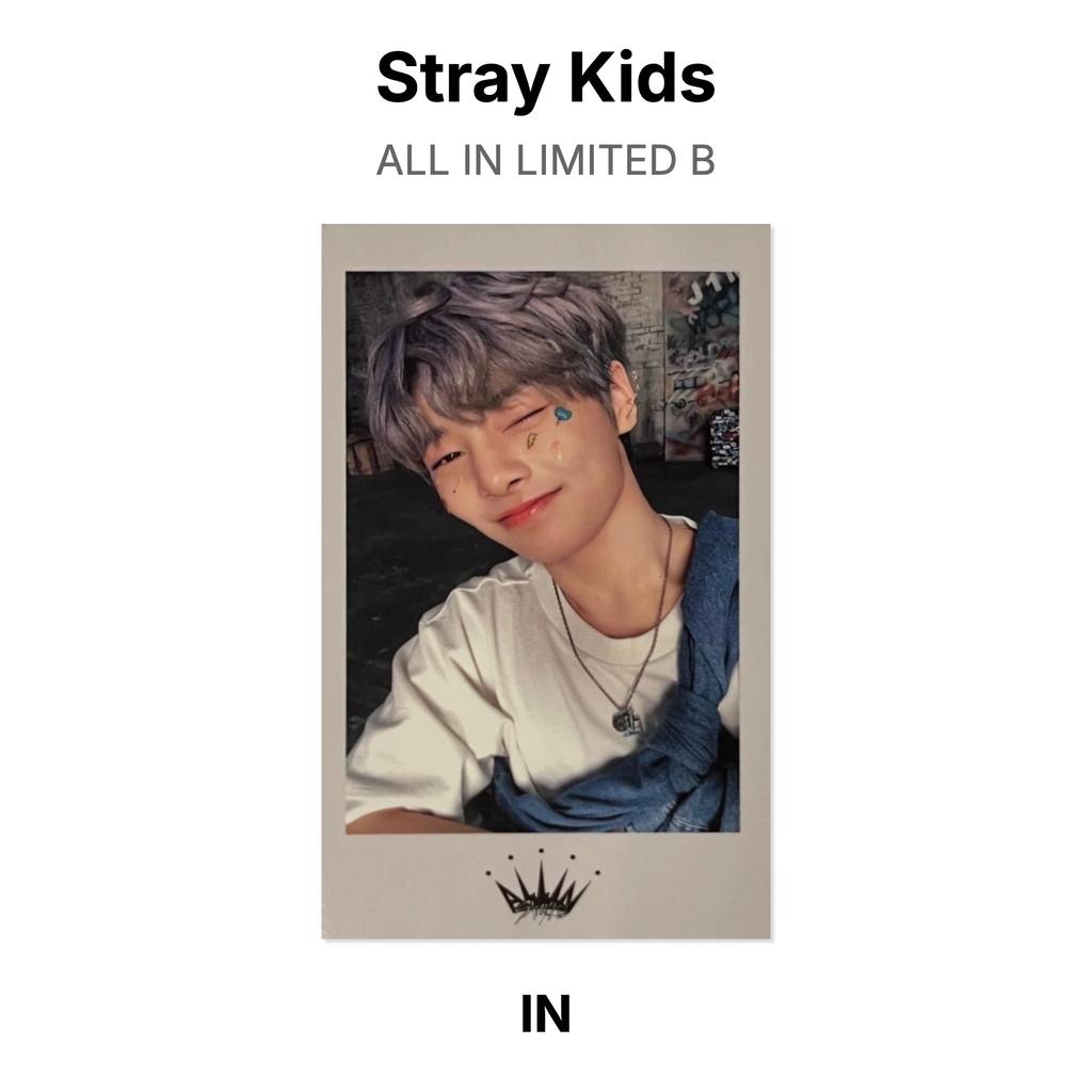 Stray Kids ALL IN LIMITED B Official Photocard