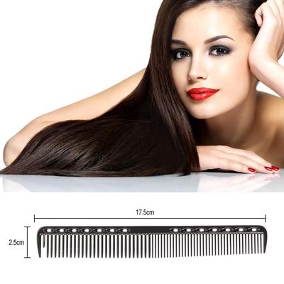 Peine de acero inoxidable para peluquería profesional, peine de acero para corte de pelo, peine de Metal