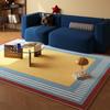 Vintage Living Room Carpet Foldable Machine Washable Bedroom Room Bed Rug Cloakroom Leisure Area Mats