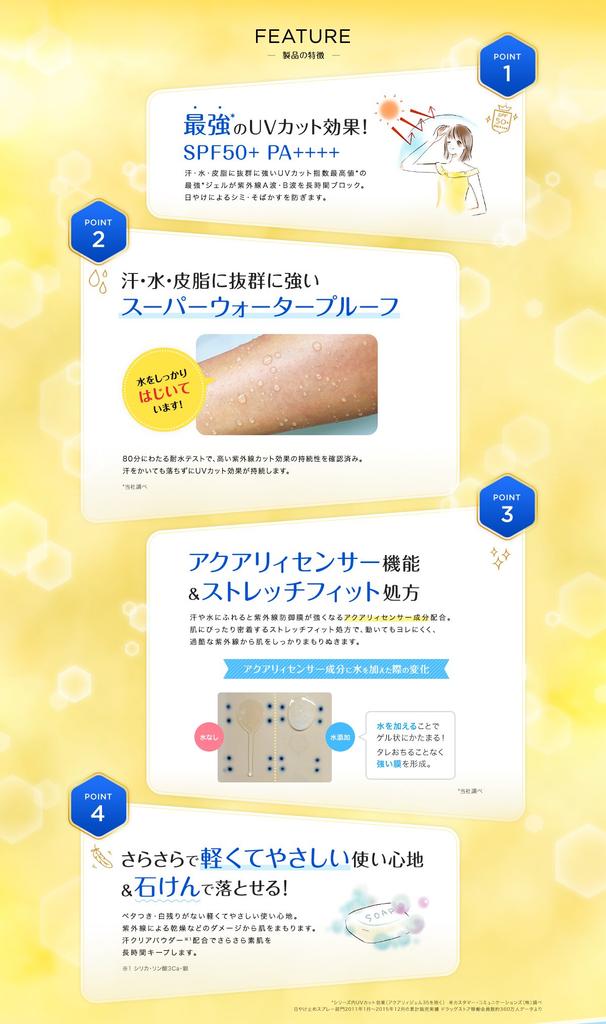 KOSE Suncut Sunscreen Gel 50 Super Waterproof 80g SPF50+ PA++++