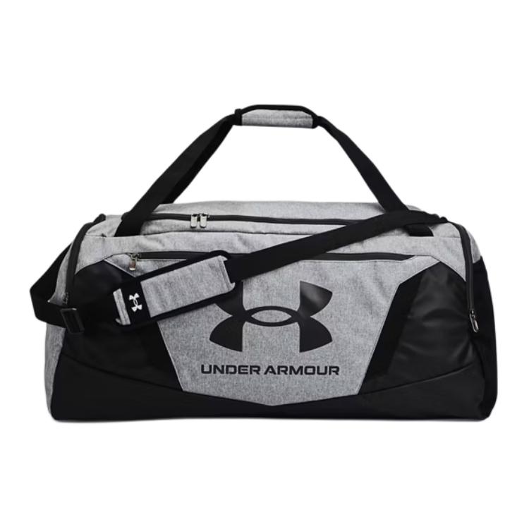 Сумка для путешествий и спортзала Under Armour, полиэстер, большая, унисекс, темно-серая и черная 1369224-012