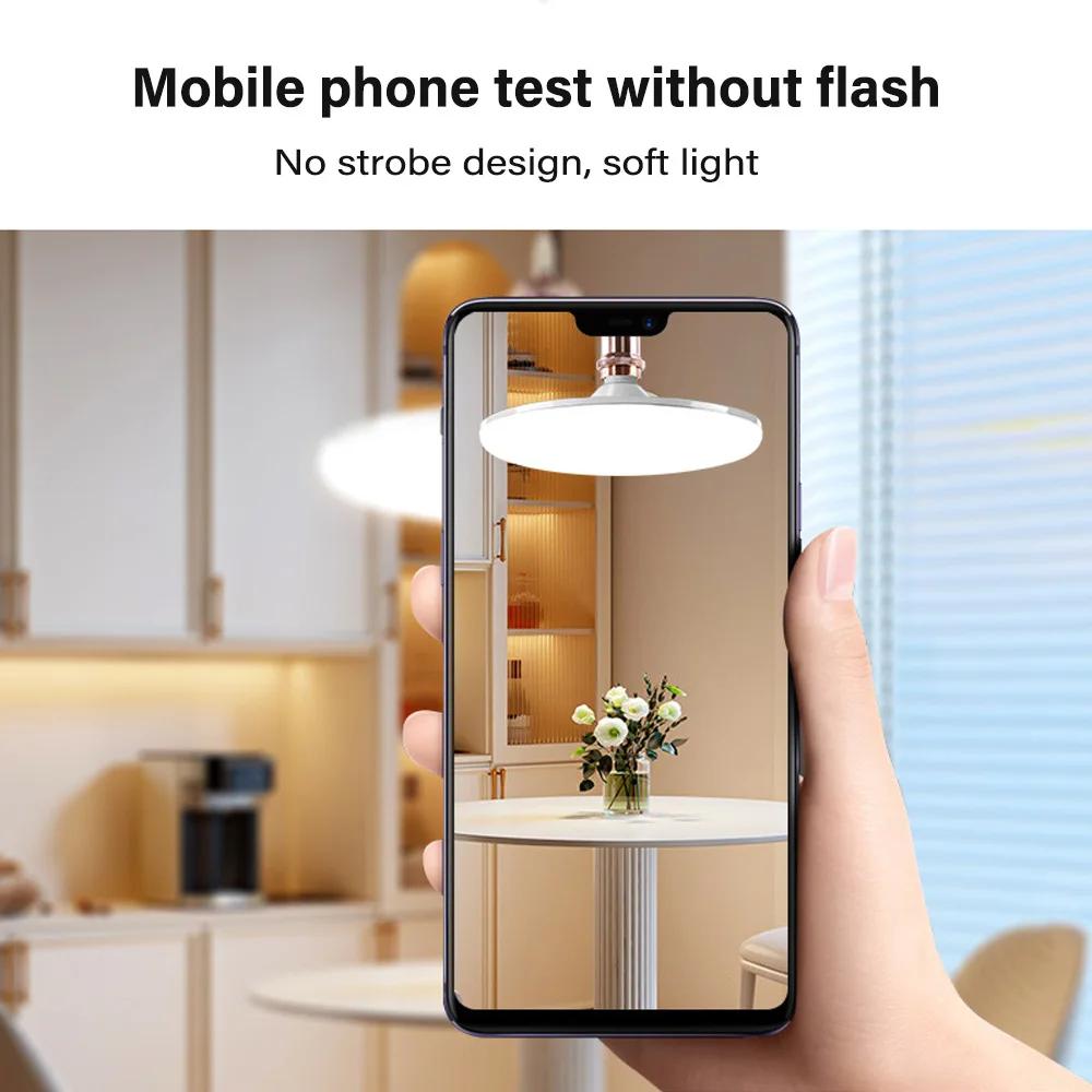 Ceiling Lamp Garage Light LED Bulb AC 220v E27 Base Household Energy Saving Lamp 15W Indoor Lighting Flying Saucer Light