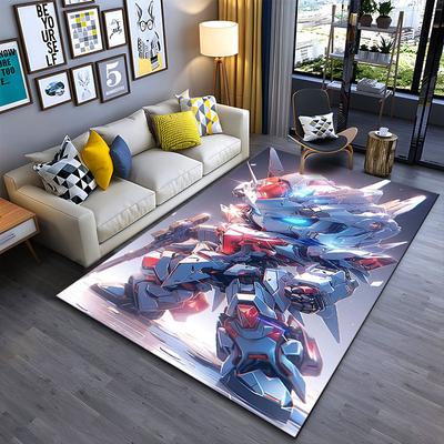 Futuristic Mecha Robot Design Suitable As a Non-slip Mat for the Living Room or Bedroom Sofa