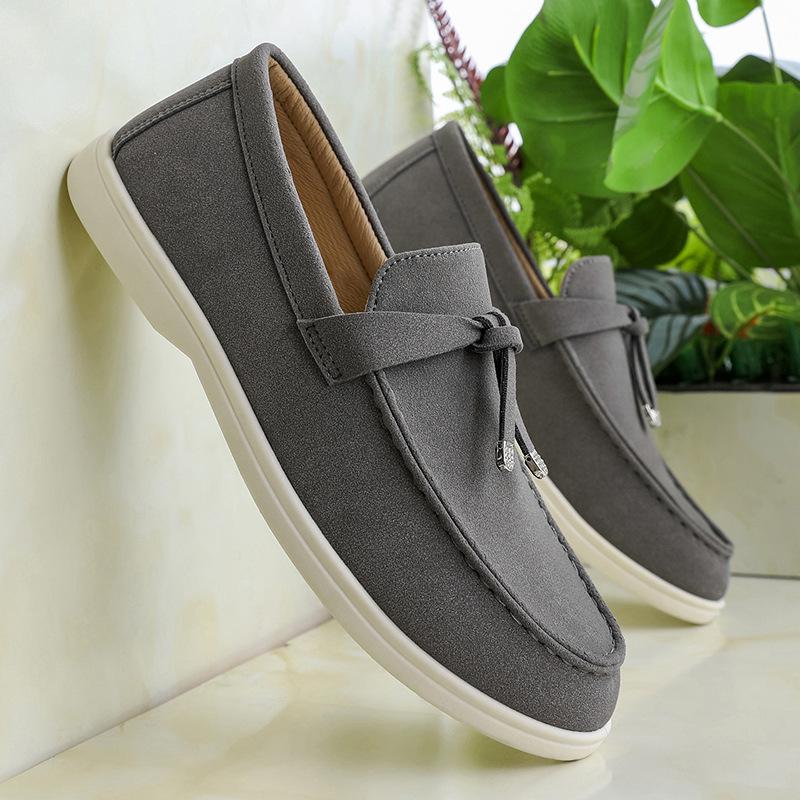 2025 autumn new men's Doudou shoes fashion trend shoes loafers versatile young British men's shoes