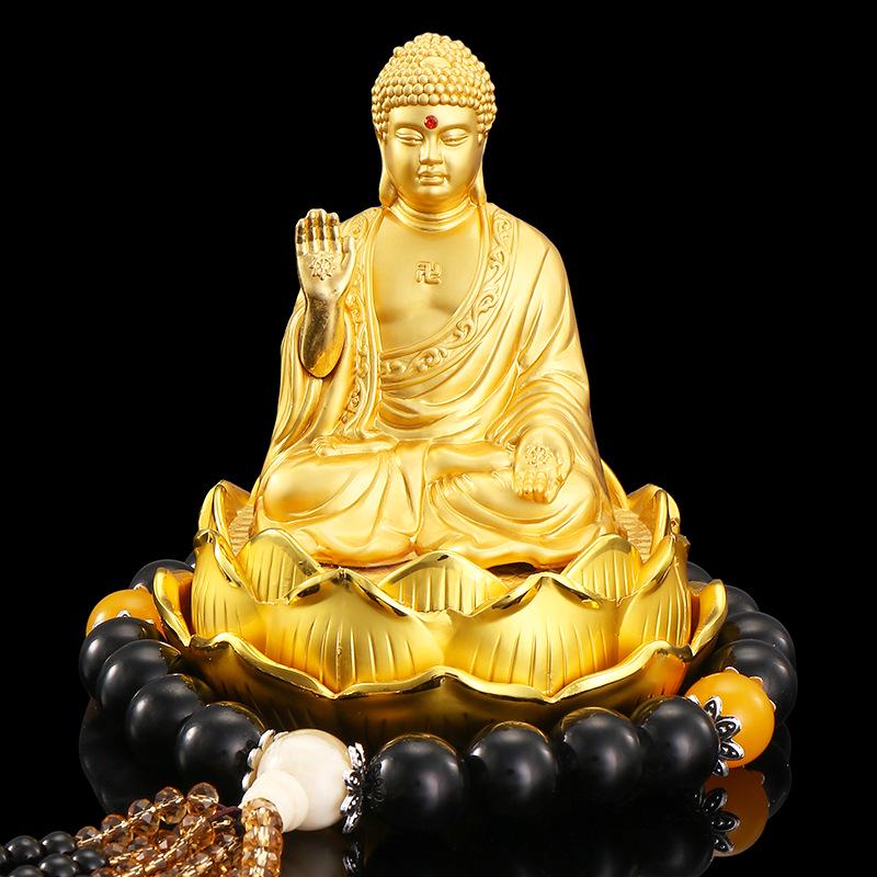 Alloy Lotus Guanyin Car Perfume Ornament - Thousand-hand Guanyin Interior Accessory