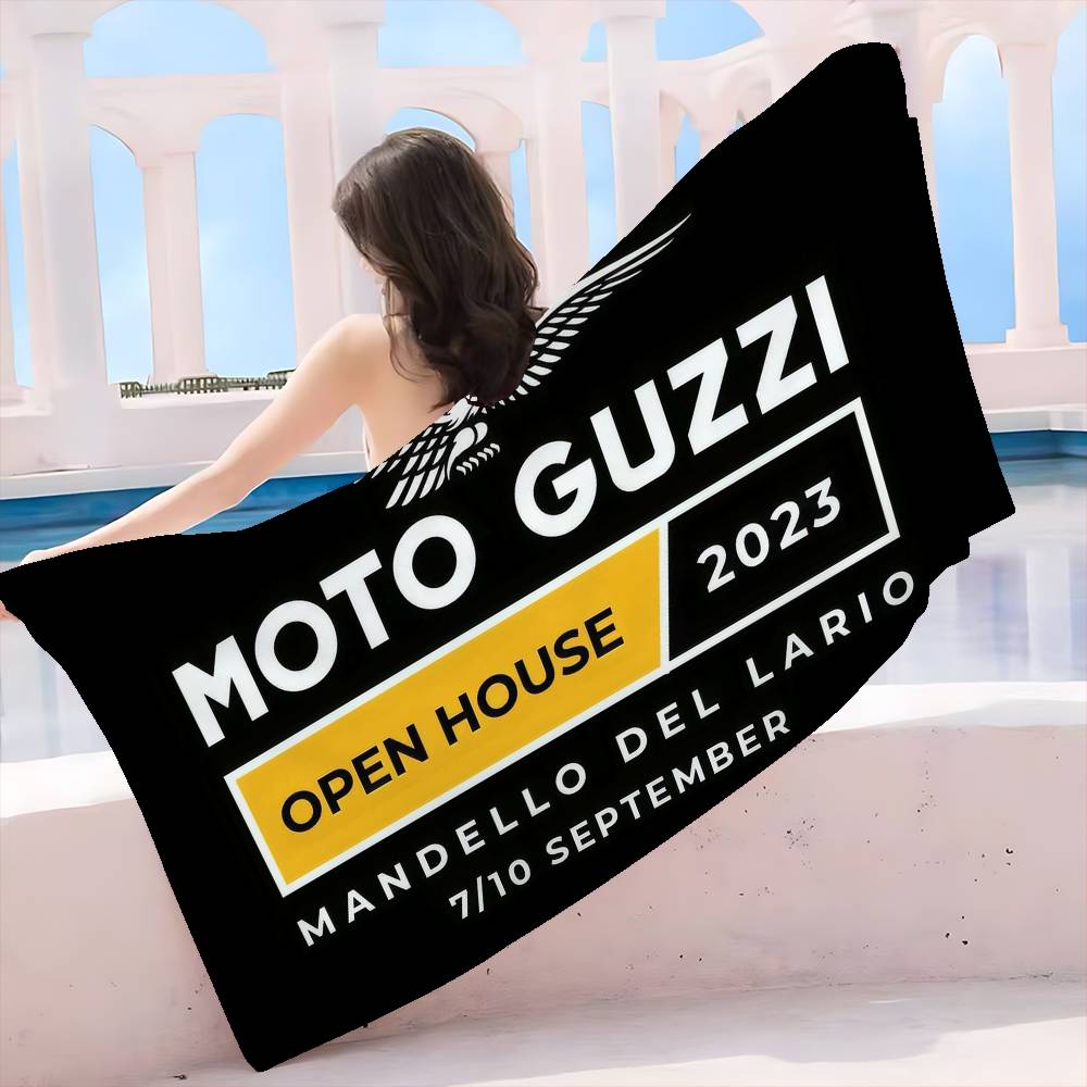 M-Moto G-Guzzi Microfiber Blanket Quick Drying Beach Towels Oversized Printing Super Absorbent Pool Towel Blanket