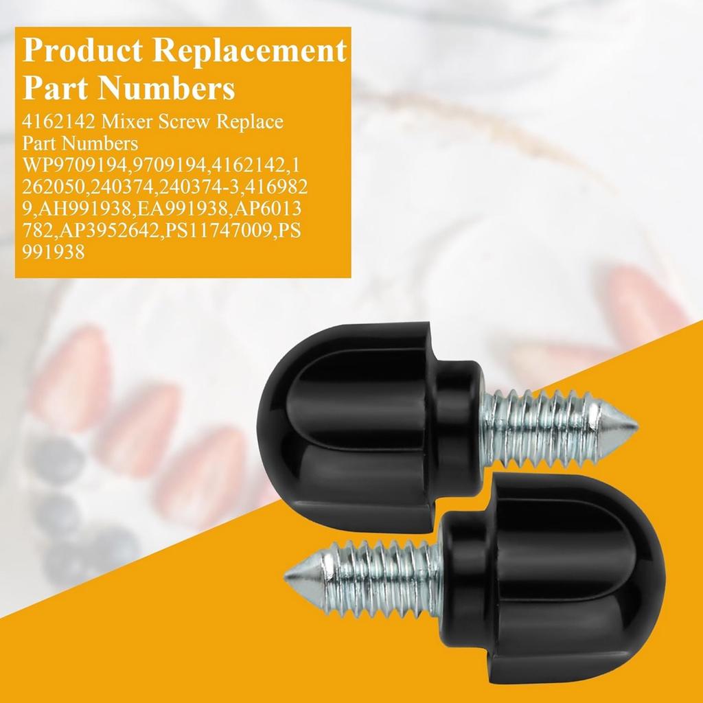 2 Pack Mixer Attachment Knob Screws Mixer Thumb Screw Fixing Screw Set Mixer Maintenance Part Suitable for KSM103