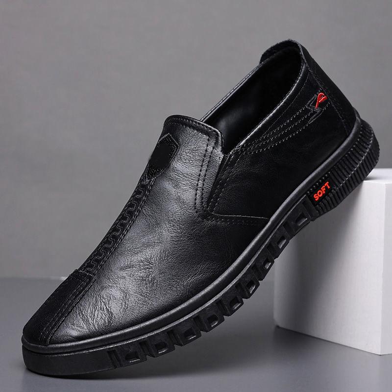 Men's Shoes Men's Leather Shoes Men's Business Casual Leather Soft-soled Foot Shoes