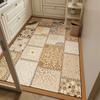 Rug for Kitchen Pvc Waterproof Leather Carpet Large Size Floor Mat Non-slip Oil-proof Home Decoration Rugs Alfombras De Cocina