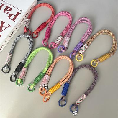 Retro Strap Can Be Carried Twist Rope Lanyard Hanging Decoration Phone Anti-loss Pendant Fashion Strong Wrist Short Straps Band