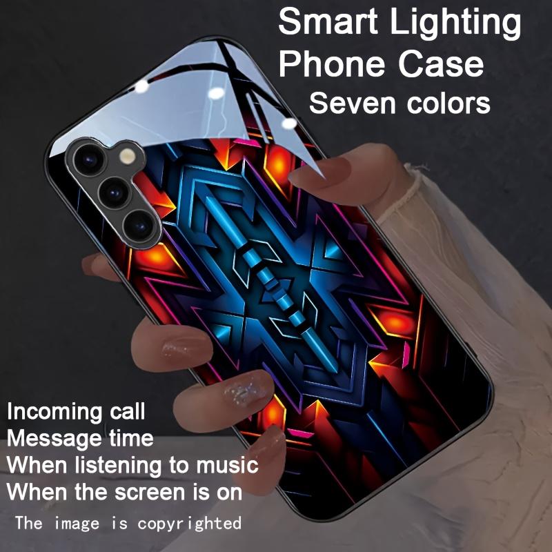Φωτεινή Πολύχρωμη Φωτεινή Θήκη Κινητού Για Xiaomi POCO X3 X4 X5 X6 X7 X7 Pro F6 F6 Pro F7 F5 F4 14T 13T Note 14 13 Pro 5G LED Funda