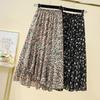 Fashion Ruffles Asymmetrical Midi Skirts Women's Clothing Prairie Chic Broken Flowers Spring Summer Vintage High Waist Skirts