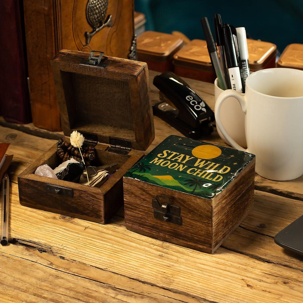 Small Enamelled Box – Stay Wild Moon Child