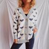 New Winter Valentine's Day Sweater Cardigan Love Knitted Medium Long Sweater Jacket for Women 3555 KTB