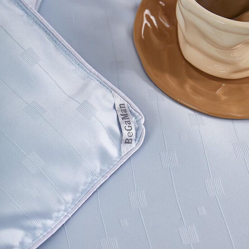 Bijiamen Verona Silver Thread Jacquard Tussah Silk Quilt