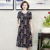 Robe cheongsam d'été fine pour femme, jupe élégante de style chinois à manches courtes, pour femme d'âge moyen