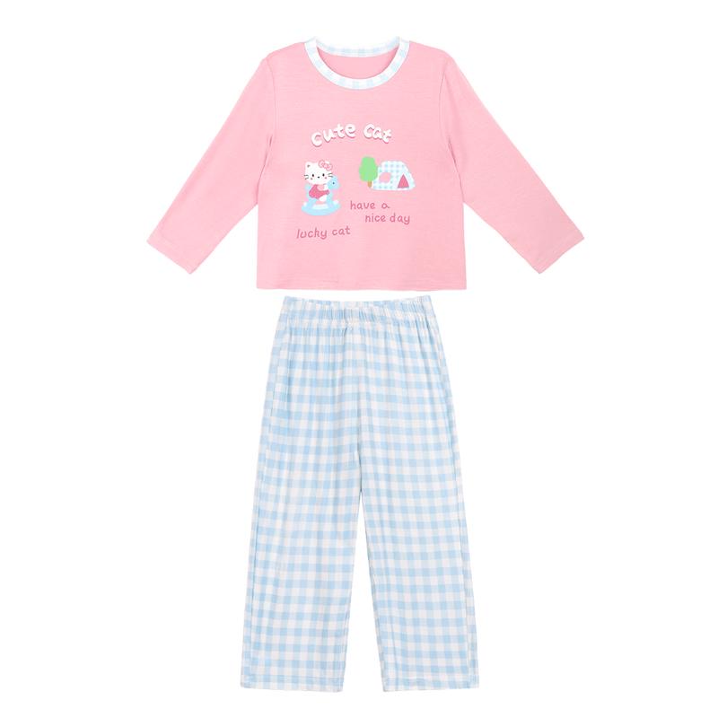 LUSON Baby Girls Long Sleeve Homewear Pajama Set 100
