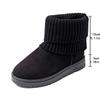 Foreign Trade Korean Version of Fashion Knitted Wool Flanged Cotton Boots Cotton Shoes, Fashion Snow Boots Cotton Shoes 2025 Supply