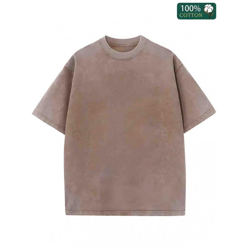 Double-Sided Washed with CREAEDWITHAPURSE Print, Men's T-shirts Featuring High-Quality Print, Vintage, All Seasons, Casual Crew Neck, Machine Washable