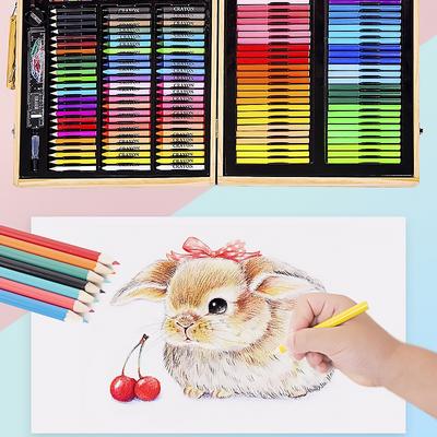 150/180 Pcs Drawing Art Set Painting Pen Colour Pencils with Wooden Case Wooden Art Painting Exclusive Set