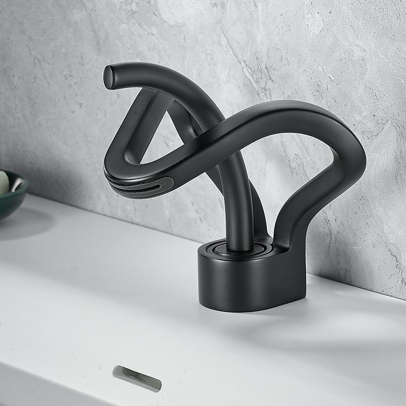 Wasserfall Kreative Badezimmer Waschtischarmatur Spültischarmatur Deckmontiert Heiß Kalt Wassermischer Kran Messingkörper Einlocharmaturen Mischer