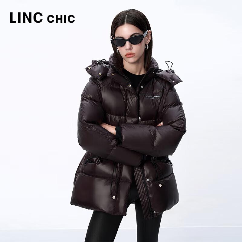 Jinyujie Damen 2024 Winter Kurze Daunenjacke
