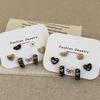 Cartoon Bear Heart Drip Oil Stud Earrings: Sweet, Versatile Fashion for Women