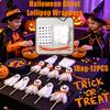 Great Halloween Lollipop Decor DIY Craft Kit Ghost Fabric Expressions & Stickers, Fun Party Favor for Kids and Scene Decoration