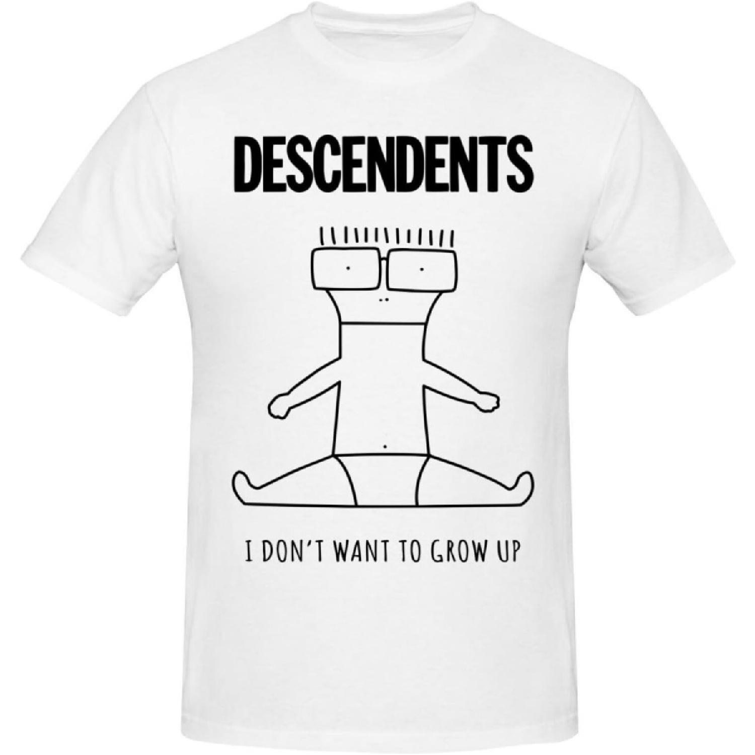 JOISOMI Men s T-Shirt Descendents Punk Rock Band Short Sleeve T-Shirt for Men Loose Fit Workout Shirts(1) S