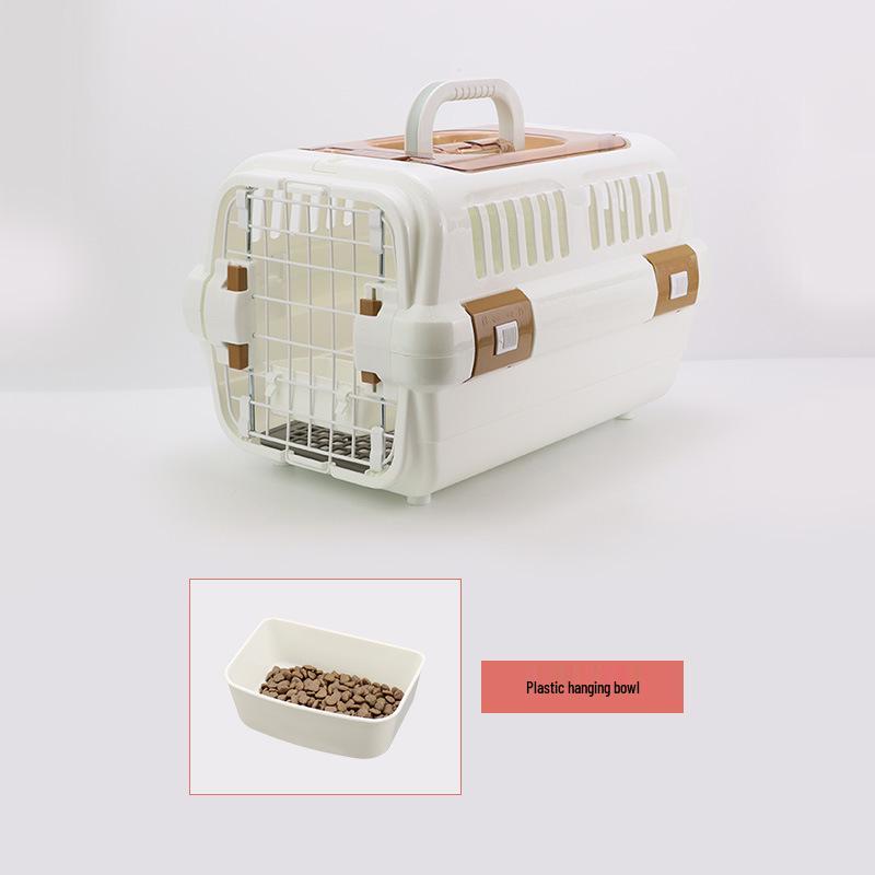 Portable Pet Travel Crate: Breathable, Handheld Carrier for Cats & Dogs