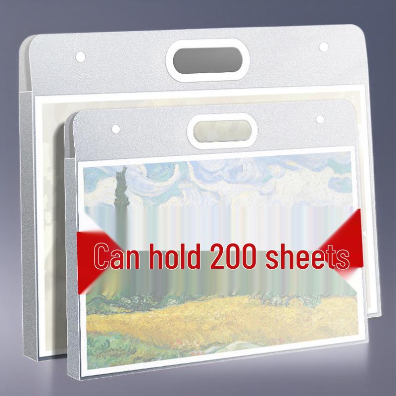 Art Storage Album with Pockets for Children's 8K & A3 Drawings and Paintings