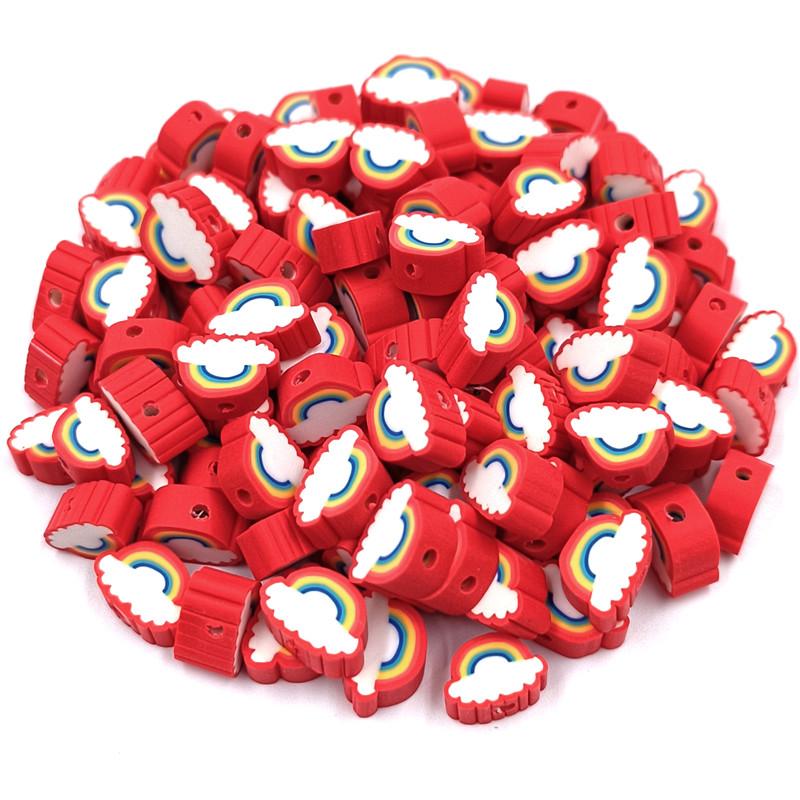 

Оптовая продажа Ювелирные изделия Изготовление Подвеска Мягкая глина Рассыпные бусины DIY Для ожерелья браслета 20 шт. 8*10 мм бусины