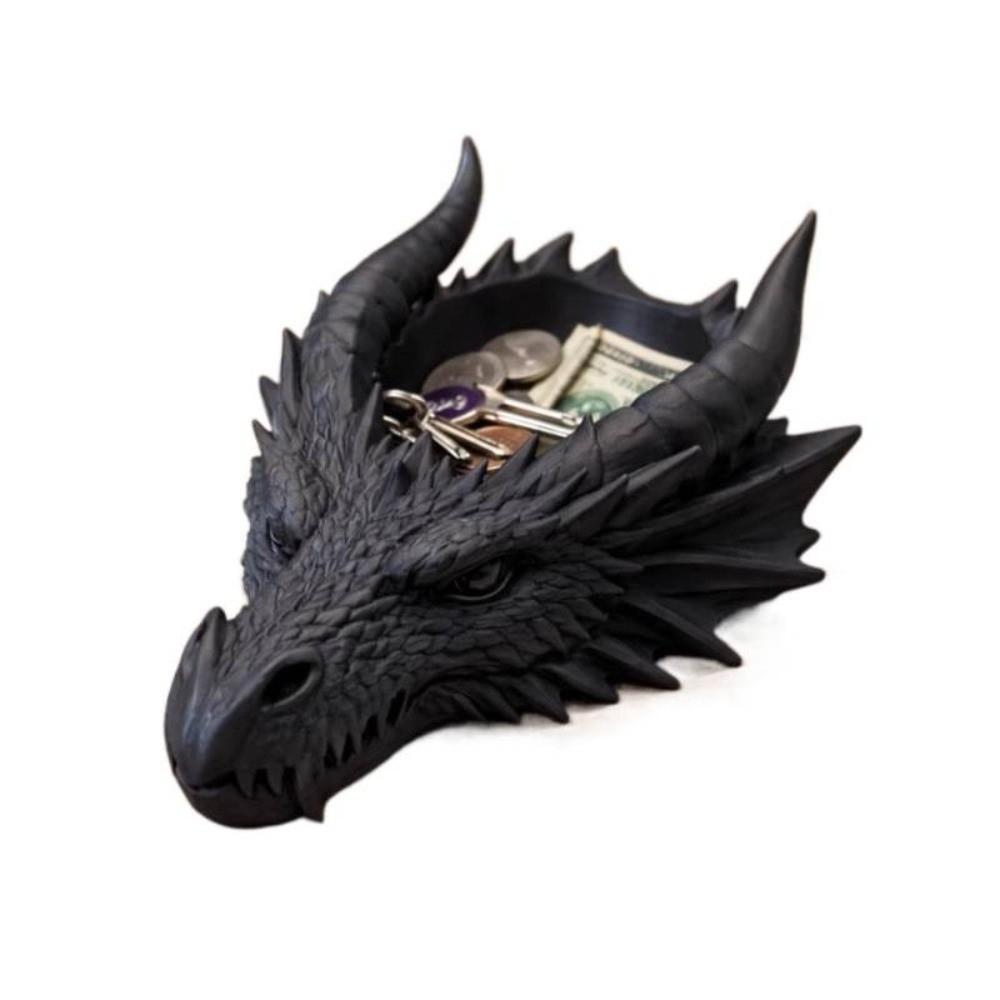 Support Présentoir Multifonctionnel pour Bijoux Ornements Tête de Dragon Impression 3D Bureau