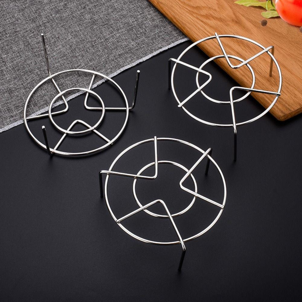 Heat Resistant Cookware Stainless Steel Egg Steamer Rack Steamer Trivet Stand Steaming Tray