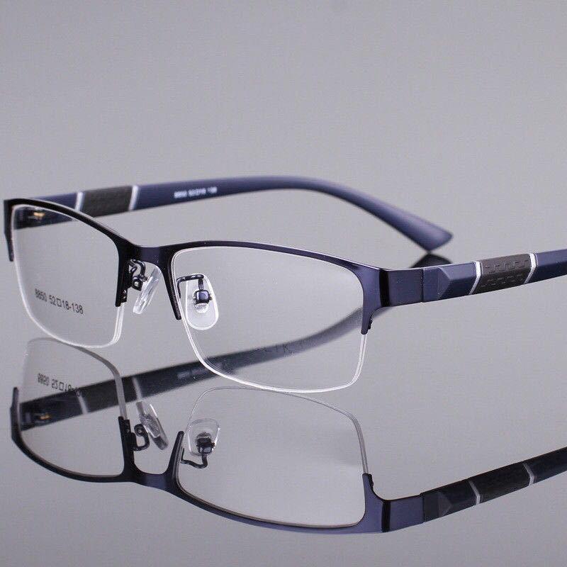 High-quality Men Square Plain Glasses Optical Spectacle Anti Blue Light Computer Glasses Myopia Glasses Nearsighted Eyewear -1.0